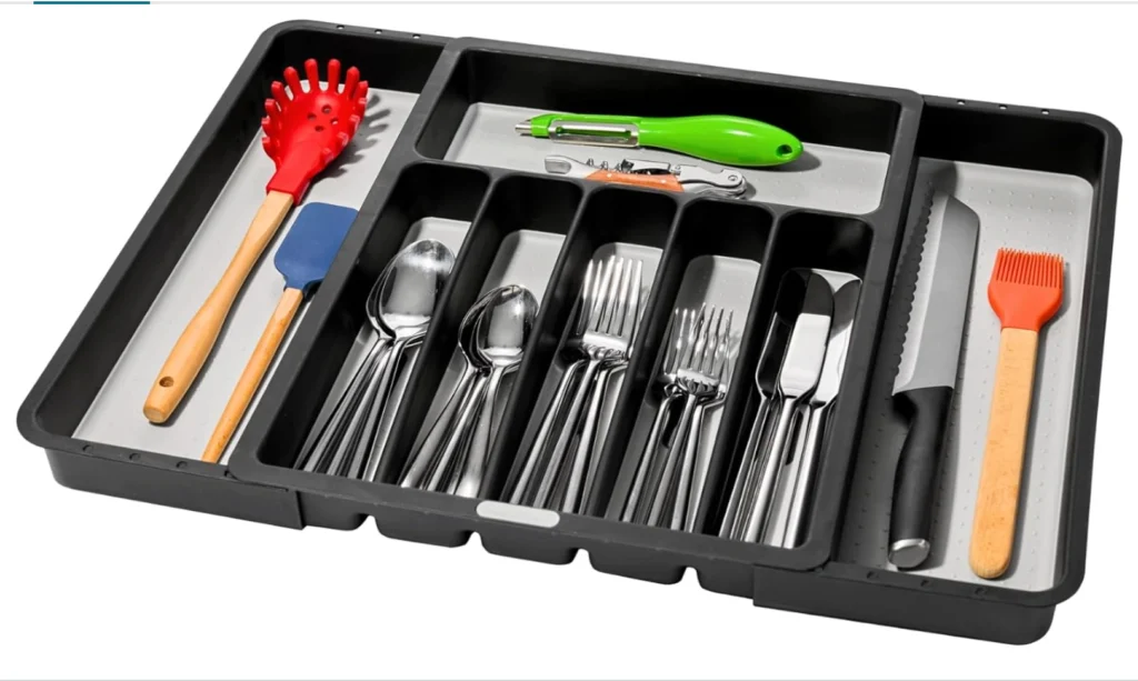 best kitchen drawer organizers, top rated drawer organizers, kitchen drawer divider reviews, adjustable drawer organizers, bamboo vs plastic drawer organizers, Sarah Jenkins product reviews