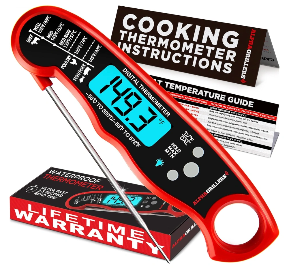 Alpha Grillers Meat Thermometer Digital – Instant Read Food